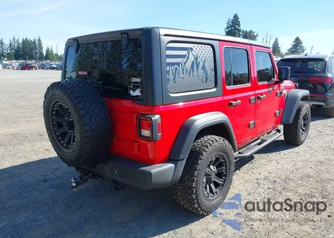 2019 Jeep Wrangler Unlimited Sport Altitude 4X4 z USA, uszkodzony, nr VIN 1C4HJXDG1KW632621